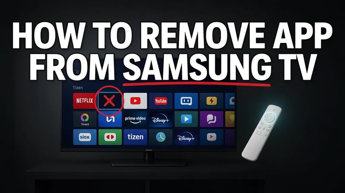 How to Remove App From Samsung TV (And What Won't Go)