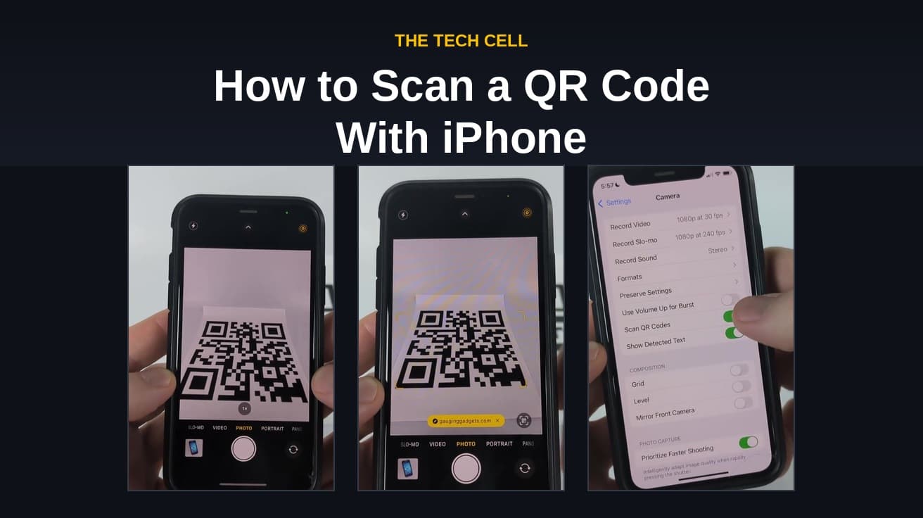 How to Scan QR Code With iPhone (Camera, Control Center)