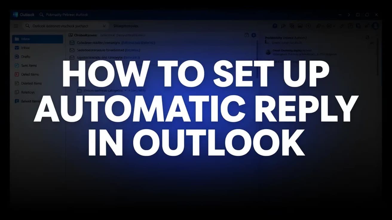 How to Set Up Automatic Reply in Outlook (Out of Office)
