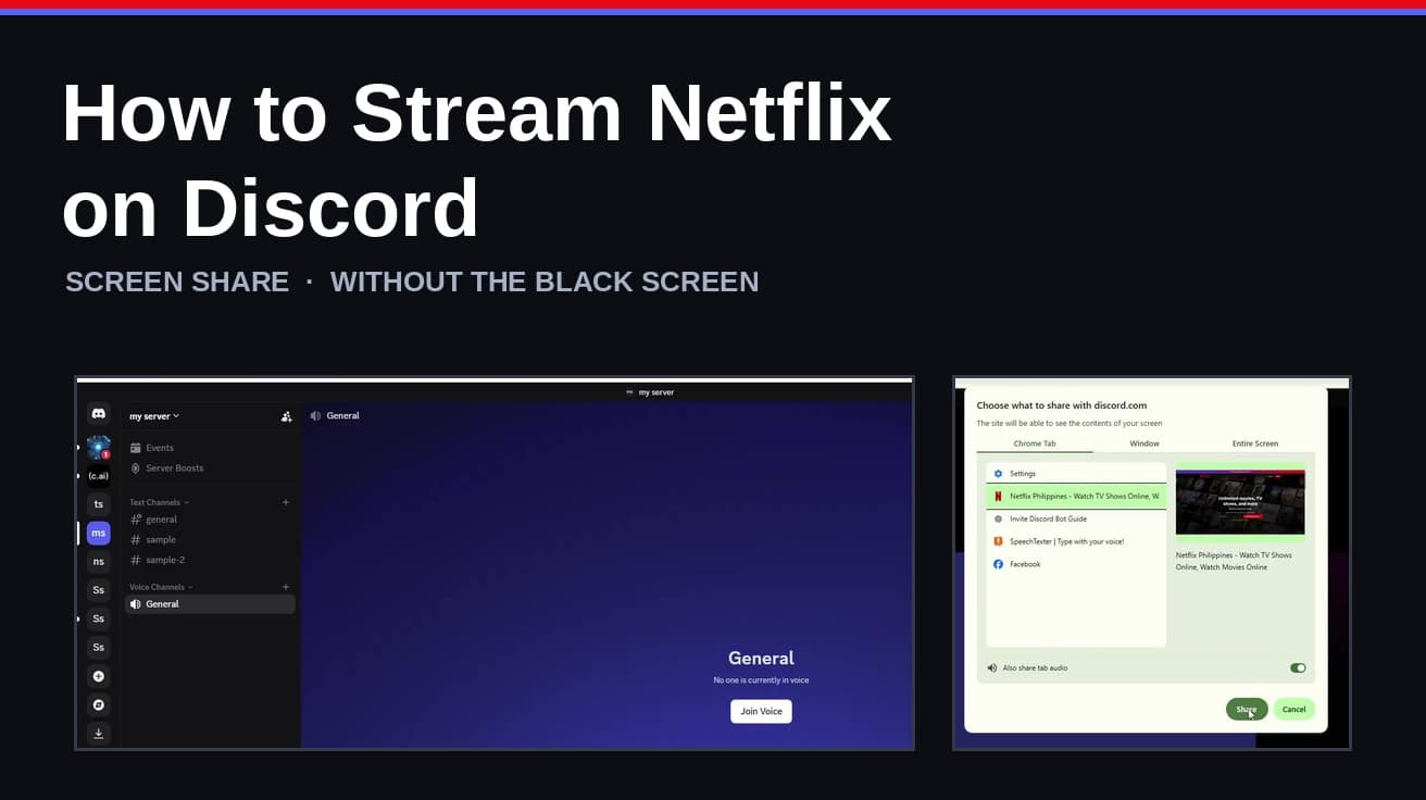 How to Stream Netflix on Discord (No Black Screen)