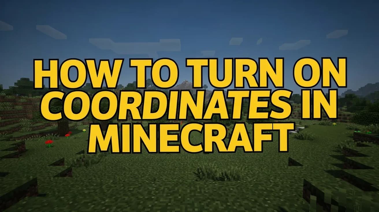 How to Turn On Coordinates in Minecraft