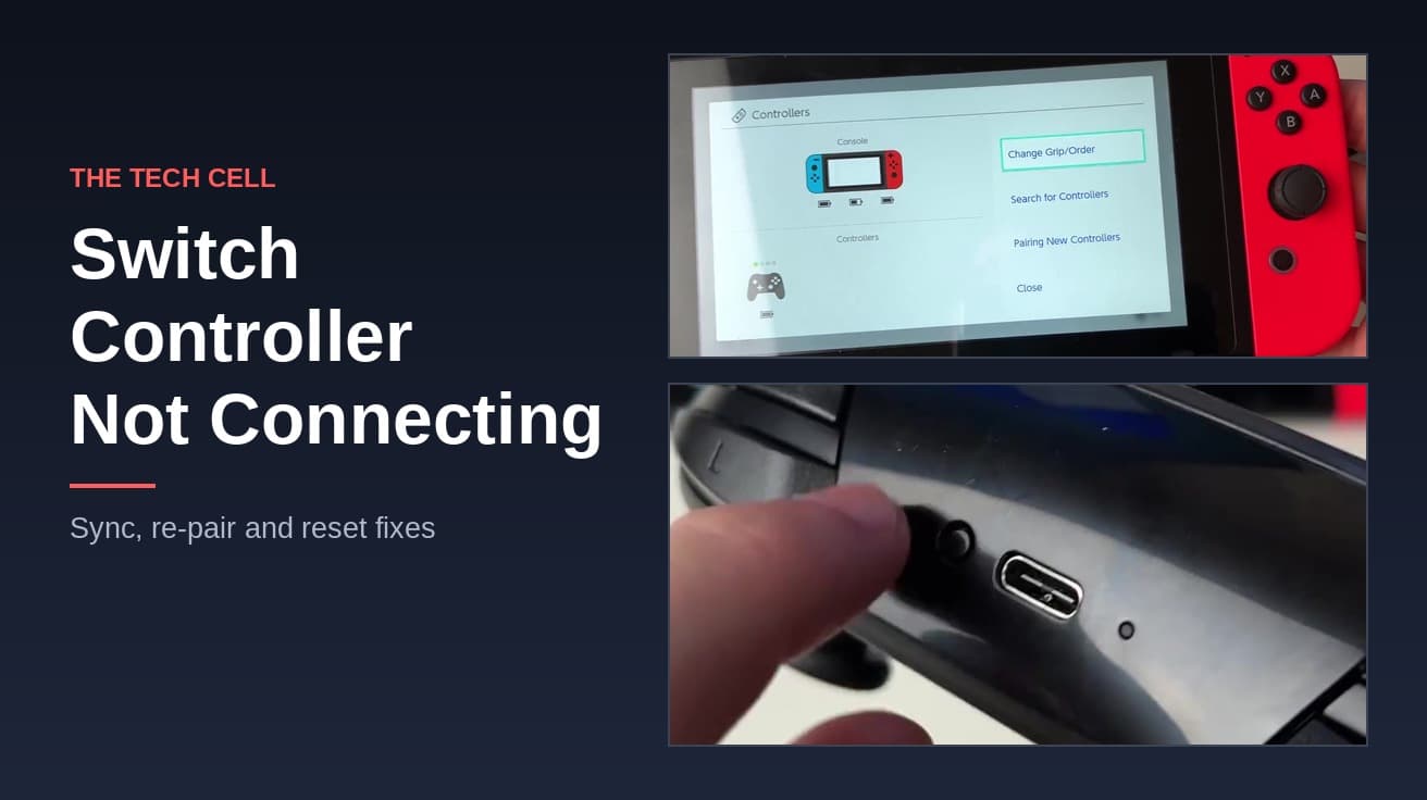 Switch Controller Not Connecting (Sync and Re-Pair Fixes)